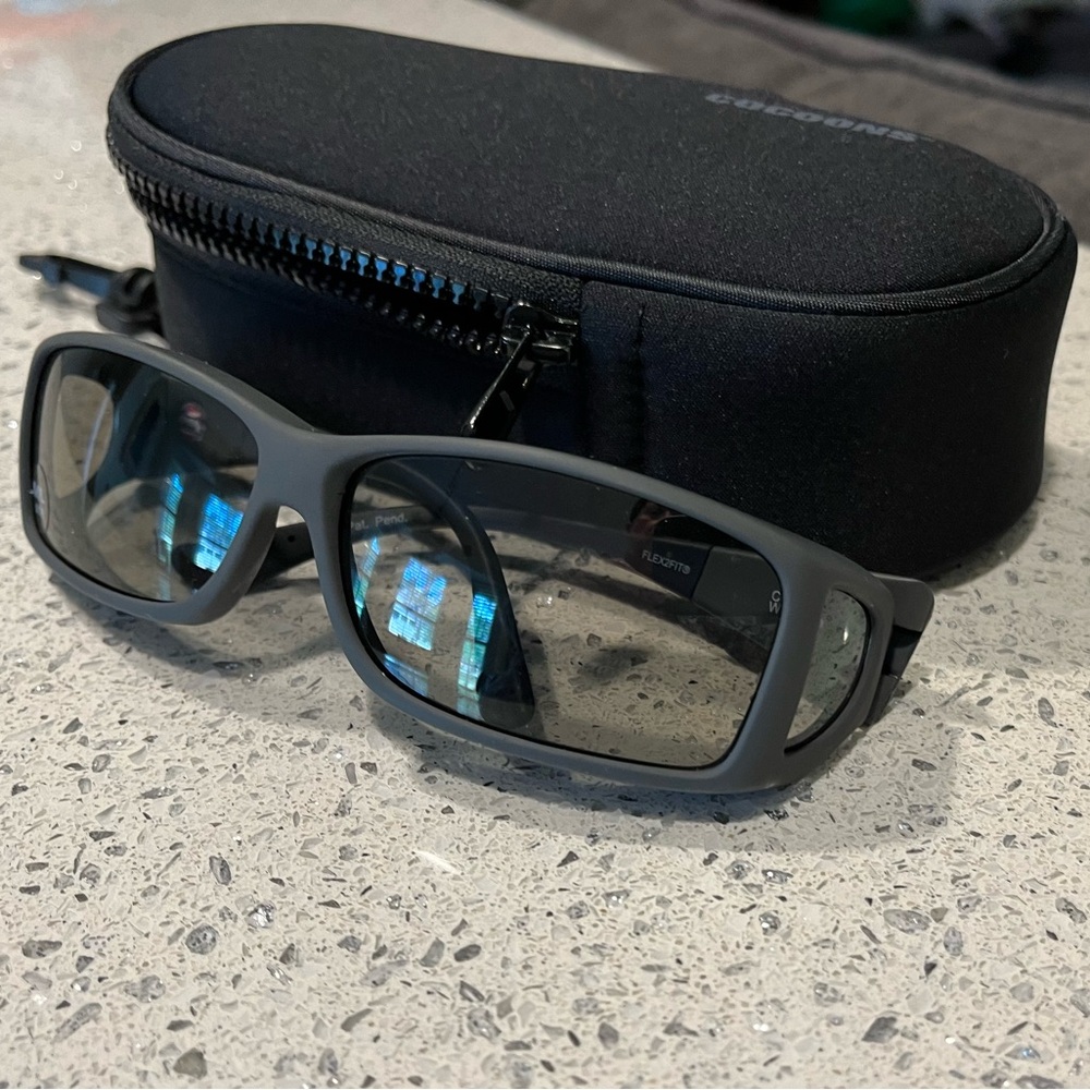 ON SALE $16 from $25-Cocoons Slate Sunglasses / Fitovers with Case - Picture 3 of 8
